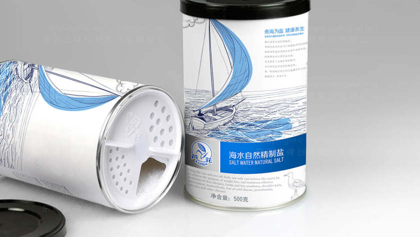 商品包裝有什么作用, 蘆花海鹽食品包裝設計案例圖片