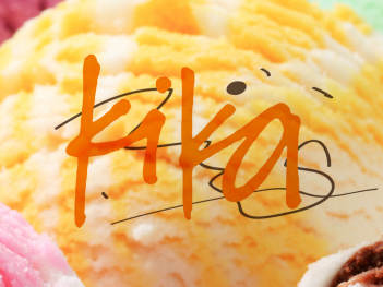 kika冰淇淋logo设计图片素材