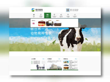 畜牧业网站设计图片素材