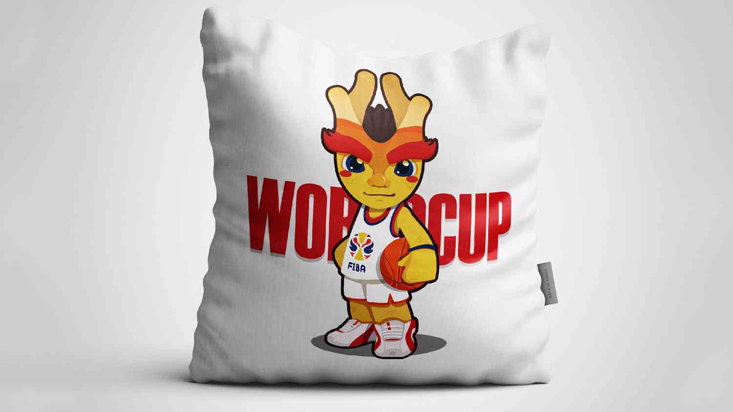 2019中国男篮世界杯吉祥物设计图片素材