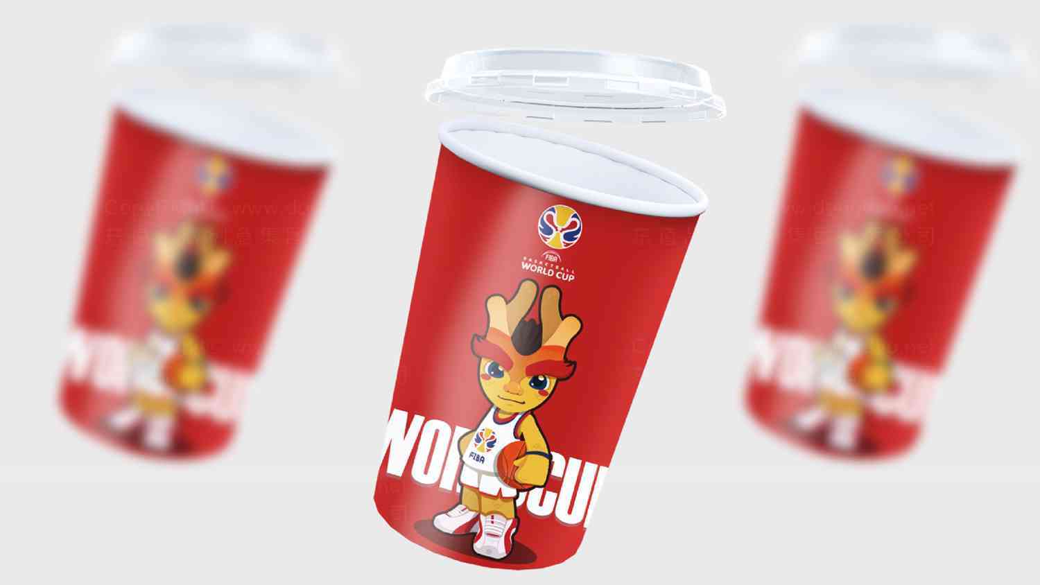 2019中国男篮世界杯吉祥物设计图片素材