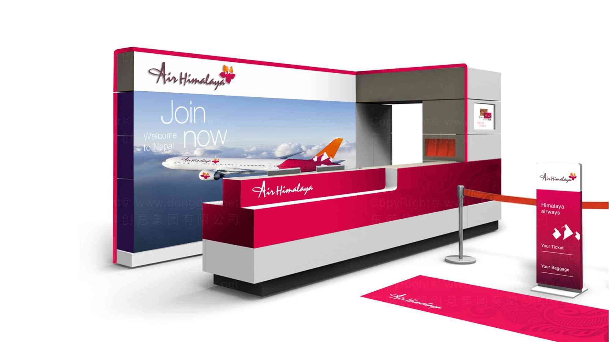 喜马拉雅航空品牌设计方案_航空公司品牌设计图片素材_3