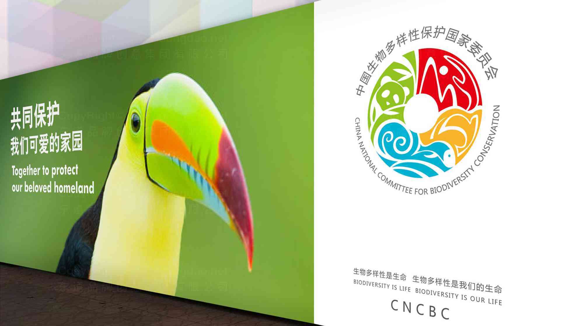 中國生物多樣性保護國家委員會企業品牌logo設計圖片素材_4