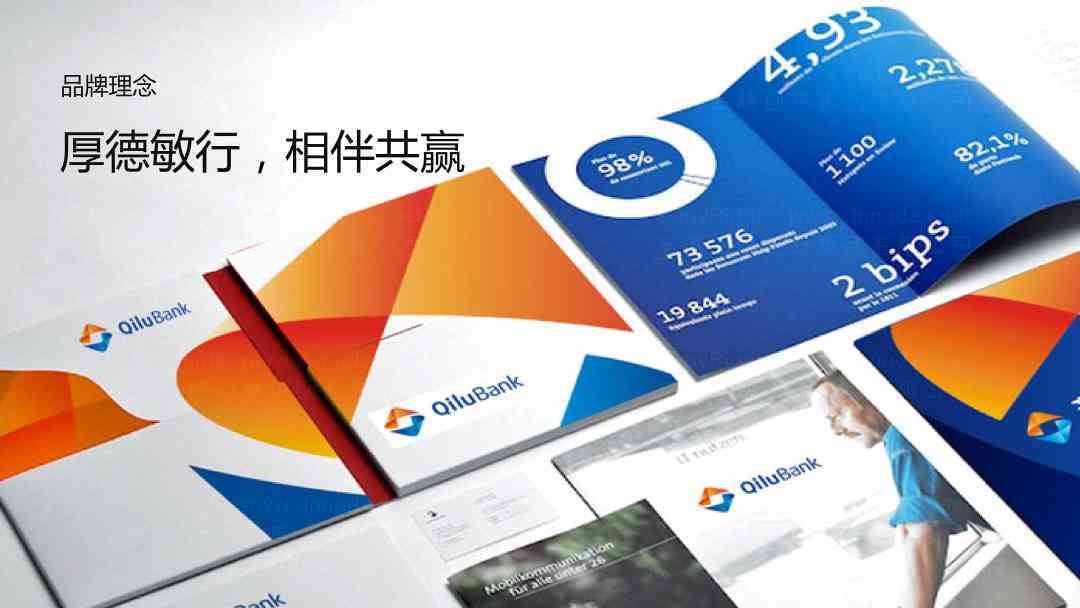 齊魯銀行品牌戰略規劃設計圖片素材