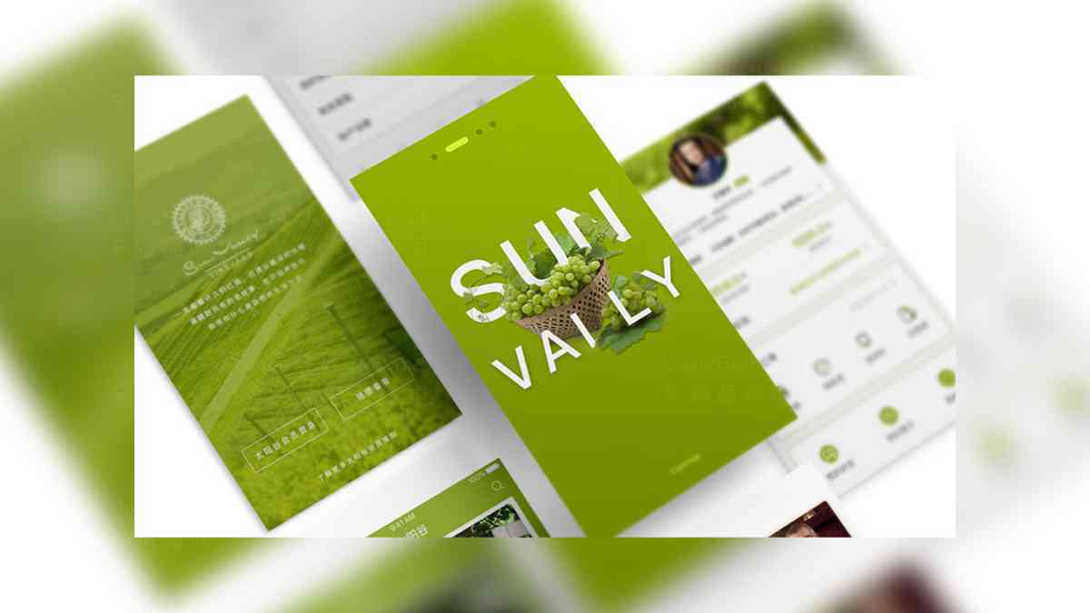 太阳谷app设计图片素材