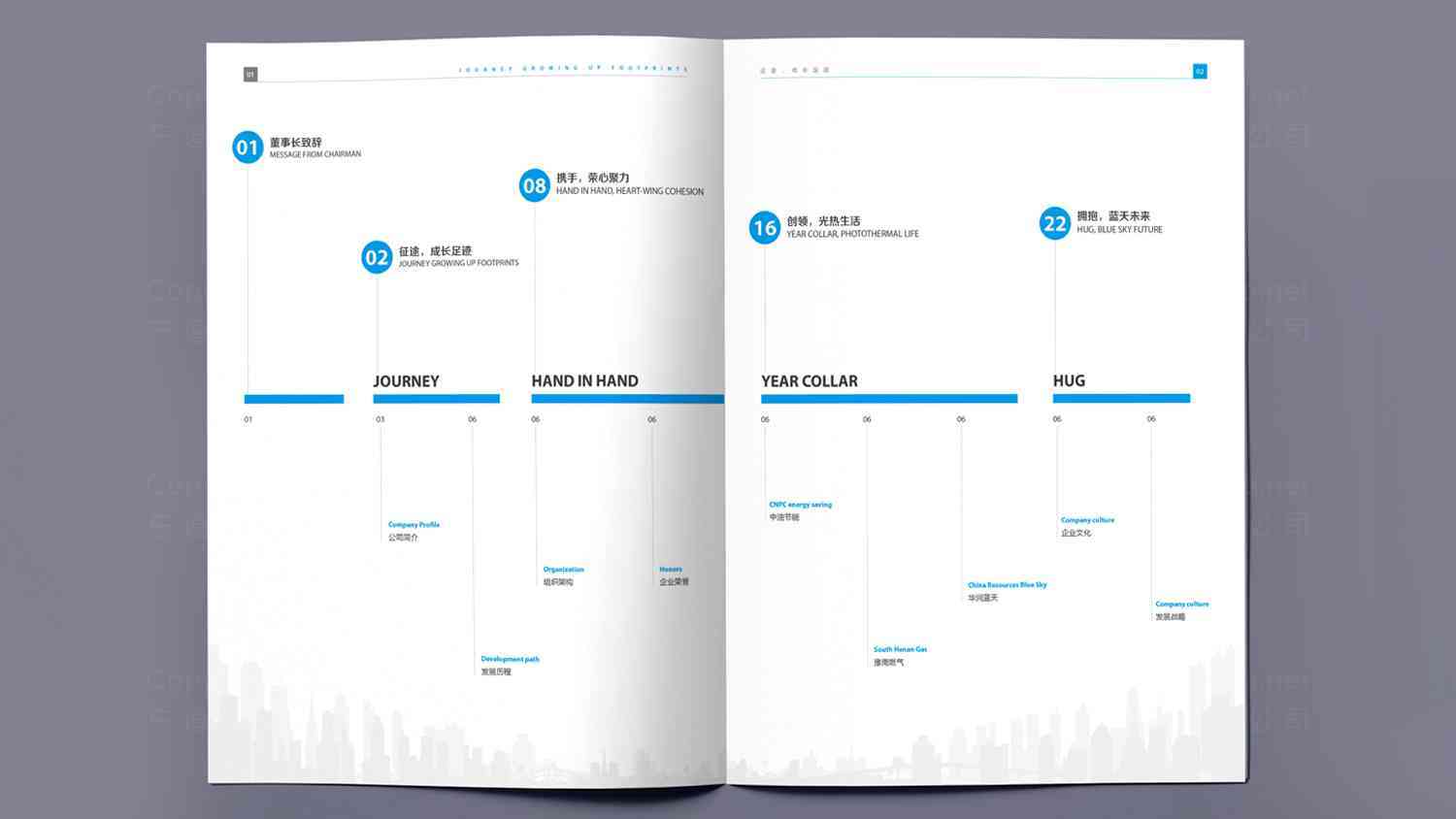 蓝天燃气企业画册设计图片素材_7
