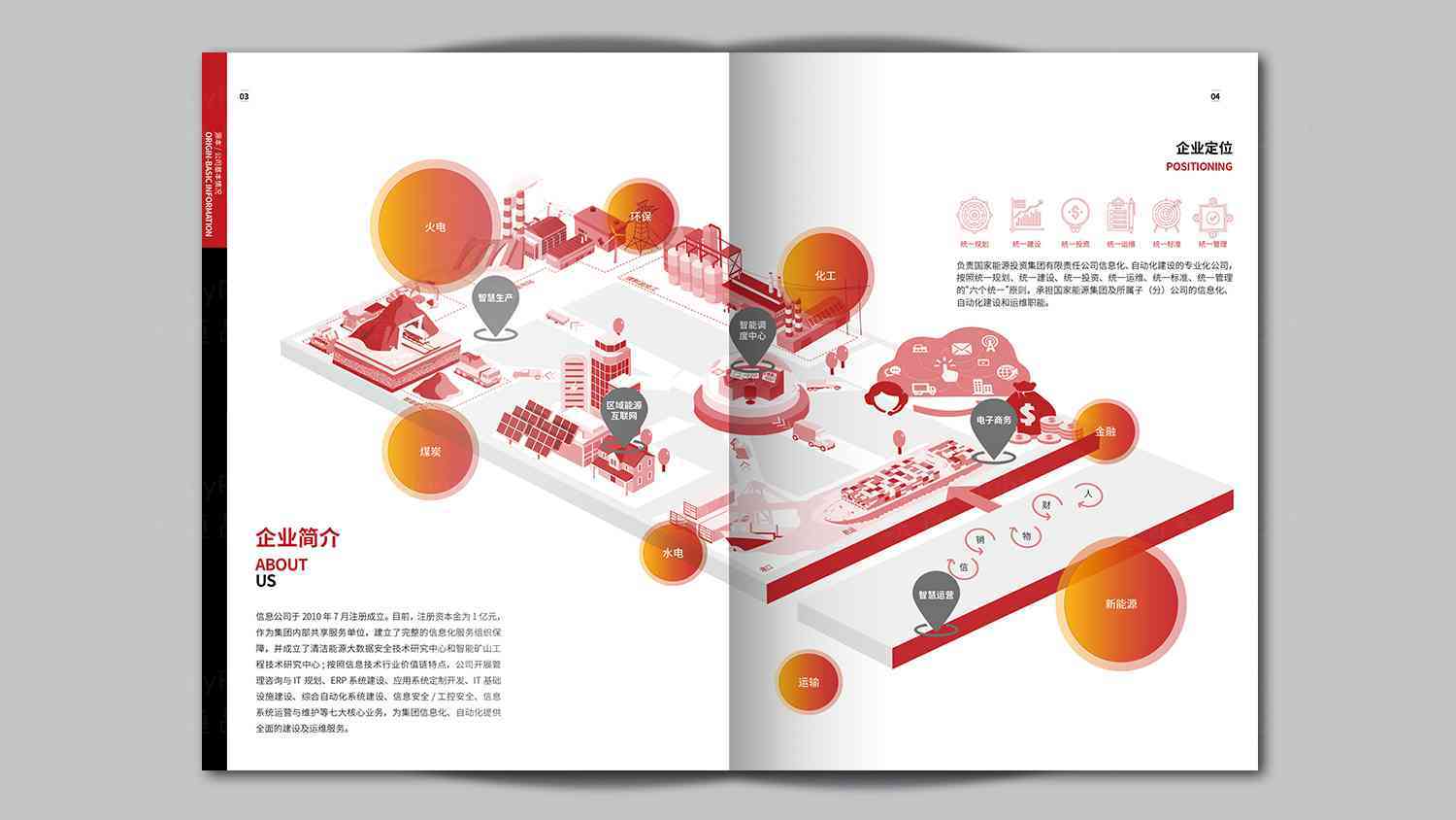 神华信息技术企业画册设计图片素材