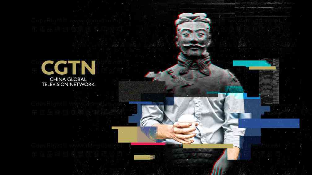 CGTN兵馬俑系列廣告設計圖片素材